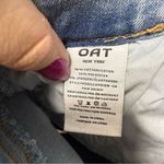 NWT OAT New York Cropped Straight Leg Medium Wash High Waist 10/30 Blue Photo 2