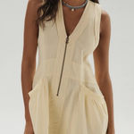 Daily Practice Anthropologie Trek Utility Mini Dress in Yellow Size Small Photo 0