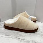 Sonoma  Goods For Life Corduroy Clog Slippers Cream Beige Size 7/8 Photo 1