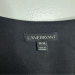 Lane Bryant Lane‎ Bryant Black V-Neck Floral Formal Short Sleeve Dress Size 26/28 Photo 2