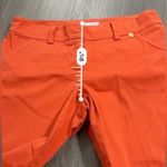 Trina Turk  Bright Orange Mid Rise Straight‎ Leg Ankle Dress Pants Size 2 Photo 10