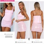 White Fox Boutique  Set Light Pink, Bustier Medium and Sequin Skirt Small Photo 2