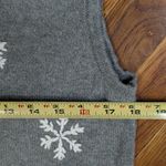 Southern Lady Sweater Vest Women Sz S Christmas / Winter Penguin embroidered Gray Photo 4