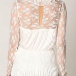 Free People New  Young Victorian Pleated Lace Dress Photo 1