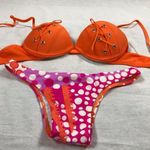 Recco Size Small Brazilian Bikini Bright Design.Low rise bikini. New With Tags Pink Photo 1
