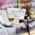 NWT La Ligne Stella Tiered Ruffle Cotton Midi Dress Lavender Swirl Size Medium Purple Photo 11