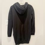ALL SAINTS Ridley‎ Hoodie Long Sweatshirt Zip Front Black size 6 Photo 3