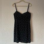 Ieena for Mac Duggal Black Sleeveless Pearl Encrusted Sweetheart Mini Dress 8 Photo 1