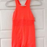 NEW FP Movement Free People Every Single Time Runsie Neon Coral Orange Photo 3