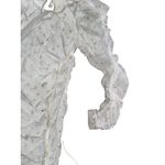 FOR LOVE & LEMONS Pearl Mesh Ruched Sheer Dress Size Small White Photo 4