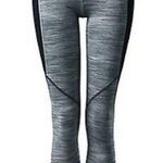 Lululemon Black/ Grey Run with The Sun Tights Activewear Bottoms Size 2 Photo 4