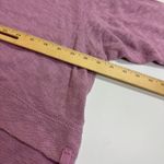 Free People  Sweater Womens X Small Pink Purple Come Again Tee Oversized Knit Photo 11