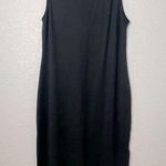 JOYFOLIE MIA JOY Casual Ribbed Midi Black Sleeveless Dress Size XXL Photo 0