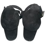 Diane Von Furstenberg  DVF Women’s 10 Black Leather & Suede Strappy Block Heels Photo 5