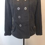Marezzi grey wool blend button up peacoat Gray Size L Photo 2