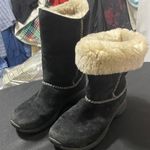 Merrell  ENCORE STITCH HIGH BLACK BOOT WO SIZE 7 SUEDE FAUX FUR LINED EUC CLEAN Photo 0