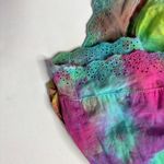 American Rag Y2K Tie Dye Babydoll Smocked Mini Dress Spaghetti Straps Hippie Boho Colorful XS Photo 7