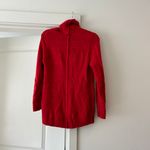 The Limited red knit turtleneck tunic sweater with pockets wool Photo 4