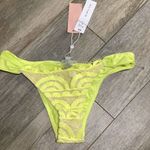 PilyQ New. yellow/green lace teeny bikini set. Large. Retail $168 Photo 6