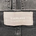 Everlane  Women's Black Wash Button Fly High Rise Skinny Leg Denim Jeans Pants 27 Photo 3