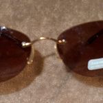Liz Claiborne New! brown tinted wire frame sunglasses Photo 8