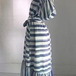 dRA Los Angeles Jenwin Directional Stripe Midi Dress NWT Blue/White Size M Blue Size M Photo 2