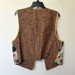 Handmade Reversible Vest Women’s One Size Cats Floral Textured Open Front Grannycore Photo 2