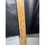 Sofia Vergara Jeans Women’s Soft Faux Leather Single Breasted Blazer Black Sz M Size M Photo 12