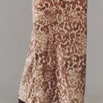 Anthropologie Tilda Maxi Slip Skirt: Velvet Edition - Neutral Leopard Pattern - Small - NWT Photo 1
