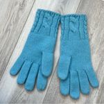 Lands' End  Gloves cashmere cable knit womens Blue (one size) bright maximalist Photo 1