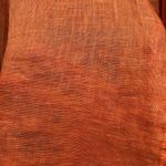 C&C California NWT  Tangerine Orange Linen Button Down Ling Sleeve Shirt S Photo 3