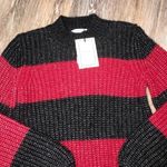 La Ligne Colorblock Balloon Sleeve Crop Sweater XS NWT Photo 4