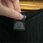 Citron Silk Cotton Blend Crinkle Pull On Pants in Black Size XL Lagenlook Photo 5