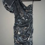 DO+BE Divina Ruched One Shoulder Sequin Dress size M Photo 1