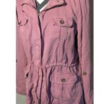 C'est Toi Black Label Pink Rose Tencel Safari Utility Jacket L Drawstring Waist Size L Photo 1
