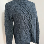 Abercrombie & Fitch women’s gray crewneck old school cable knit sweater xs Photo 0