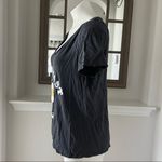 PINK - Victoria's Secret Pink Victoria’s Secret Breakfast Crew V-Neck Tee Charcoal Black Size L Photo 4