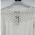 Zer Otanik Crochet Womens Top Sz 10 EU 42 EU Boho Festival Cottagecore Peasant White Photo 5