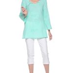 Cathy Daniels Cathy Daniel Size 3X Mint Green Blouse Photo 2