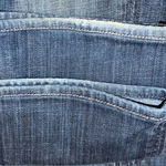 Hudson Jeans Hudson Signature Bootcut Flap Jeans Dark Blue Distressed Stretch Womens Sz 28x29 Photo 14