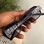 Dana Buchman 2000s Y2K  Retro Black purple sunglasses Photo 4