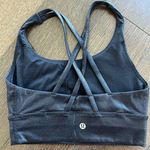 Lululemon black foil energy long line bra Photo 3