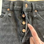 Free People  We The Free Makai Black Distressed Denim Jean Shorts Photo 6