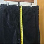 Free People City Slouch Cord Pants Boho Corduroy Cargo Drawstring Black Size L Photo 6