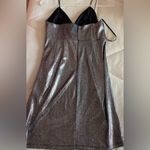 Forever 21 NWT  SILVER METALLIC PARTY Mini Dress size S Holiday New Years Eve Photo 1
