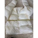 Fabletics  Puffer Jacket Womens Size L Ivory White Full Zip Layering Coat Photo 4