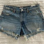 ZARA High Waisted Jean Shorts Photo 0