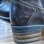 Taos Factor Quilted Leather Combat Boots Chocolate Brown Photo 14