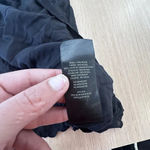 Wilfred  Aritzia Sidonie Tiered Black Babydoll Dress Flutter Sleeve Lined 1478 Photo 10