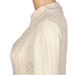 Vivienne Tam ivory Fisherman style, knit sweater w/squared off hem. Small. EUC Photo 6